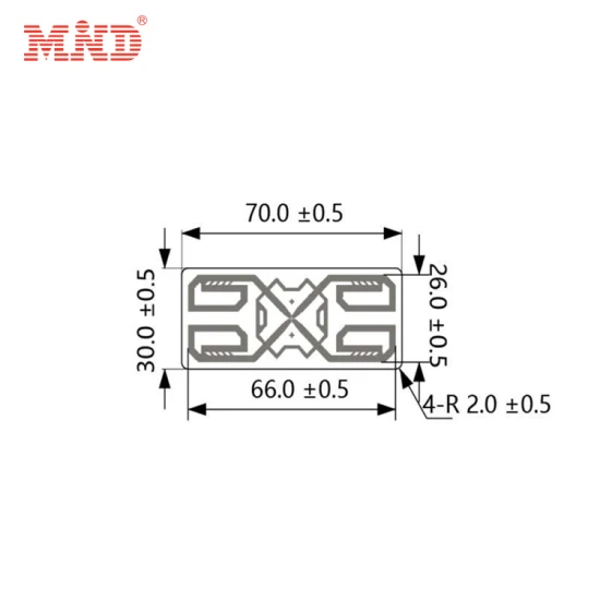 Высококачественная персонализированная этикетка UHF M4qt с сильным клеем RFID